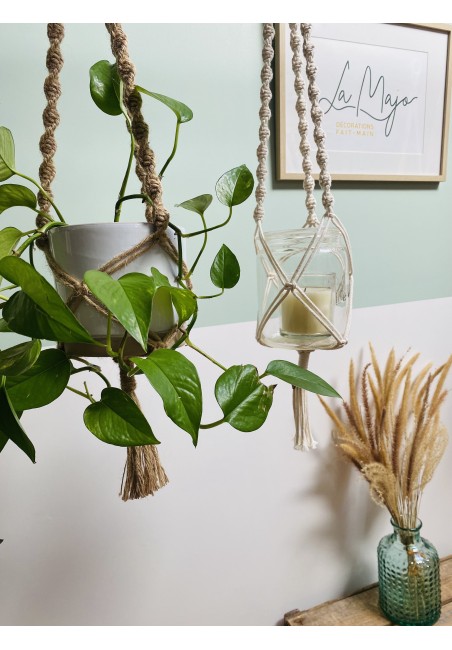 Suspension Noeuds Multiples Macramé