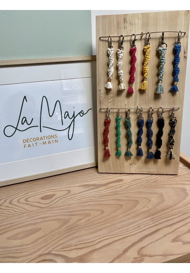 Porte clé macramé "Ophélie"