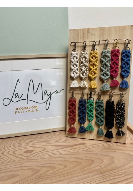 Porte clé macramé "Stéphanie"