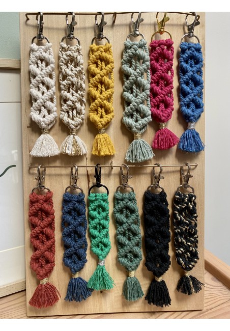 Porte clé macramé "Stéphanie" Porte clé macramé "Stéphanie"