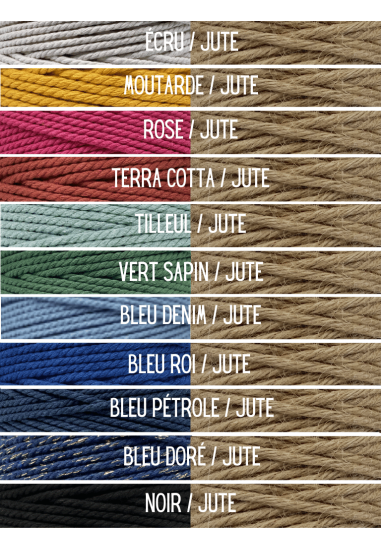 Suspension Tresse            2 Couleurs