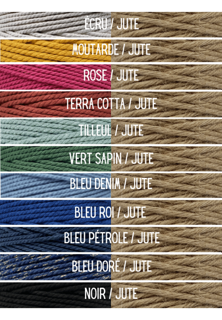 Suspension Tresse            2 Couleurs