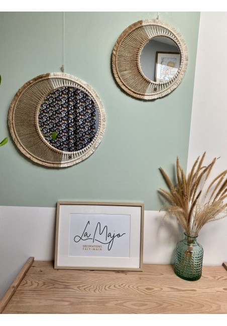"Juliette" Miroir Macramé