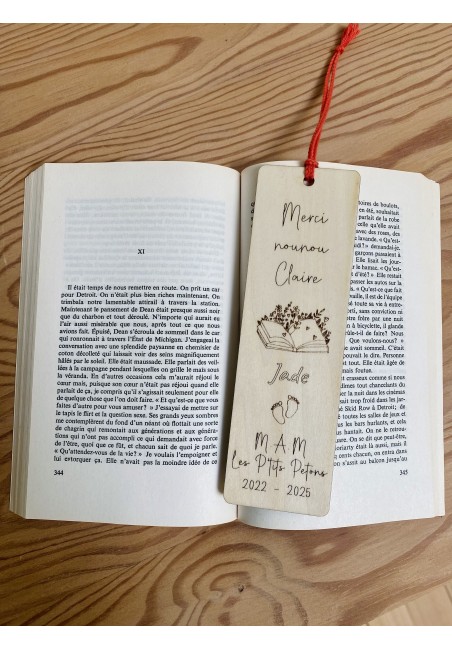 Marque Page Merci Maîtresse, Maître, Atsem, Nounou