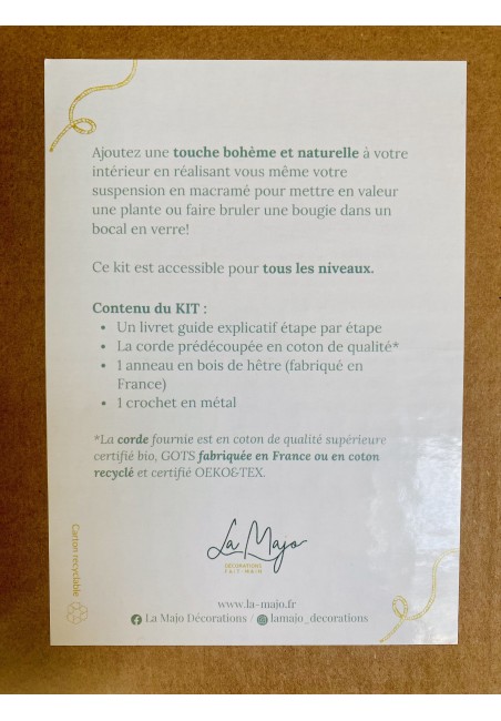 KIT de création d'une suspension en macramé