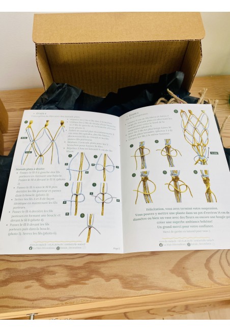KIT de création d'une suspension en macramé