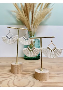 Boucles d'oreilles macramé...