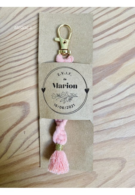 Porte clé et marque page personnalisé Anniversaire, Baptême, EVJF cadeau invités