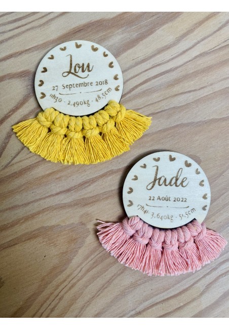 Magnet personnalisé cadeau naissance