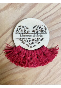 Magnet message bois et corde 2