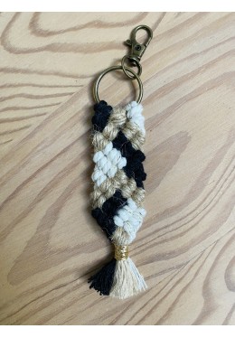 Porte clé macramé 3 couleurs 2