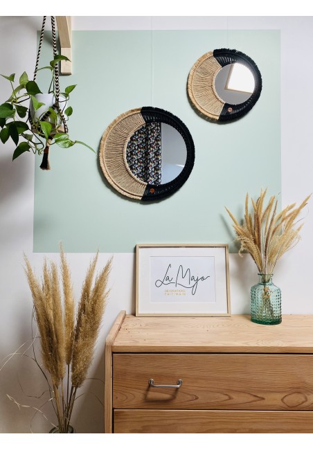 "Juliette" Miroir Macramé