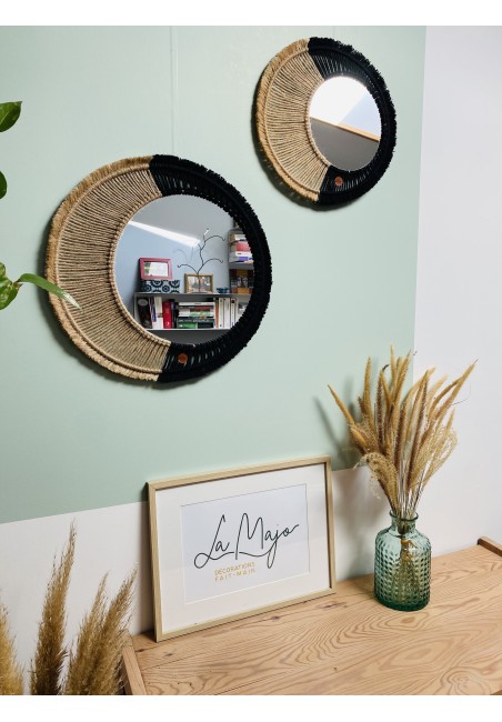"Juliette" Miroir Macramé