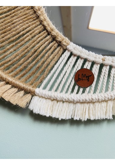 "Juliette" Miroir Macramé